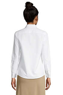 Women's Long Sleeve Oxford Dress Shirt, Back