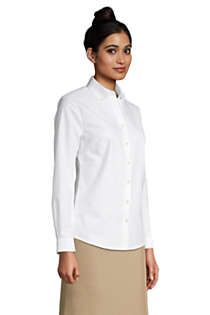 Women's Long Sleeve Oxford Dress Shirt, alternative image