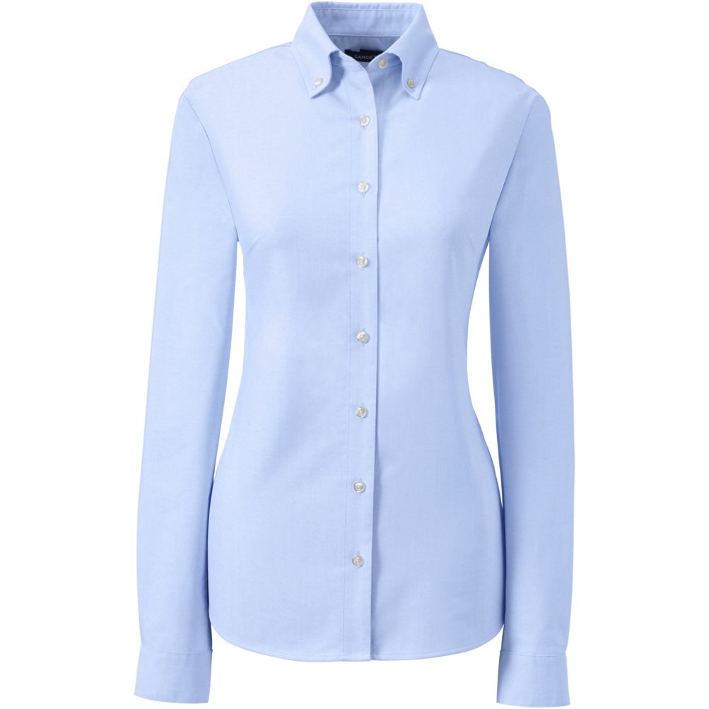 Women's Long Sleeve Oxford Dress Shirt