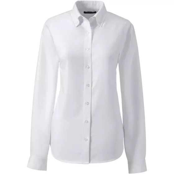Women's Long Sleeve Oxford Dress Shirt - primary