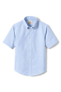 UIMLK Boys Short Sleeve Dress Shirts w//Suspenders and Bow Tie,Nerd Fake Glasses for School Uniform Oxford Shirts BK-6 Sky Blue