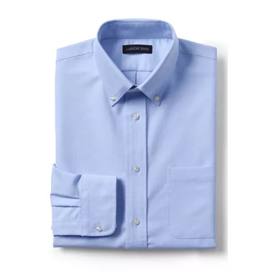 Men's Tall Long Sleeve Solid Oxford Dress Shirt - primary