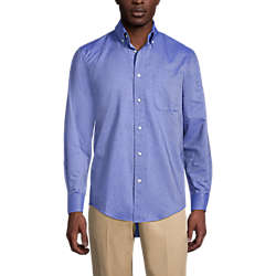 Fashion Formal Shirts Long Sleeve Shirts Lands’ End Lands\u2019 End Long Sleeve Shirt blue-white casual look 