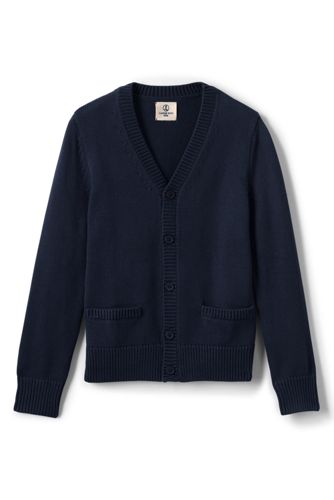 School Uniform Boys Performance Button Front Cardigan Sweater