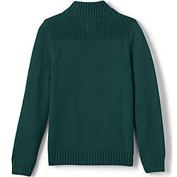 School Uniform Little Boys Cotton Modal Zip Front Cardigan Sweater, Back