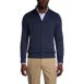 School Uniform Men's Cotton Modal Zip Front Cardigan Sweater, Front