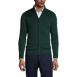 School Uniform Men's Cotton Modal Zip Front Cardigan Sweater, Front