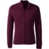 School Uniform Men's Cotton Modal Zip Front Cardigan Sweater, Front