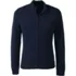 School Uniform Men's Cotton Modal Zip Front Cardigan Sweater, Front