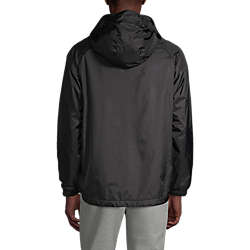 Men's Fleece Lined Rain Jacket, Back