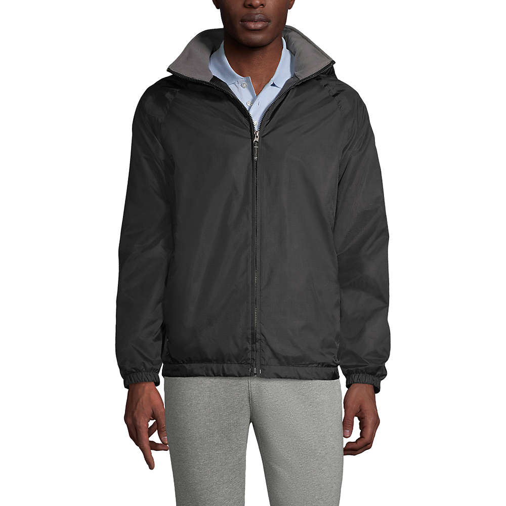 Men's Fleece Lined Rain Jacket, Front