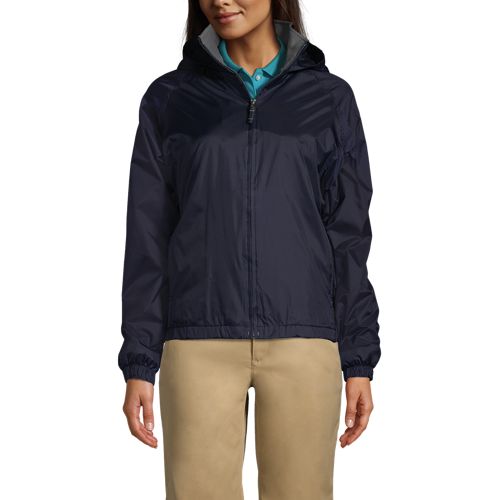 Lands end womens outlet rain jacket with hood