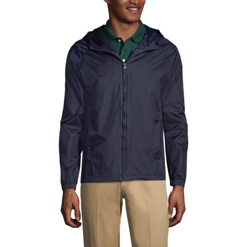 Men's Lightweight Nylon Windbreaker Wind & Water Resistant Jacket