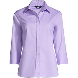 Women's 3/4 Sleeve Flip Cuff Stretch Shirt, Front