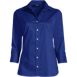 Women's Petite 3/4 Sleeve Flip Cuff Stretch Shirt, Front