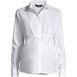 School Uniform Women's Long Sleeve Maternity Adjustable Stretch Shirt, Front