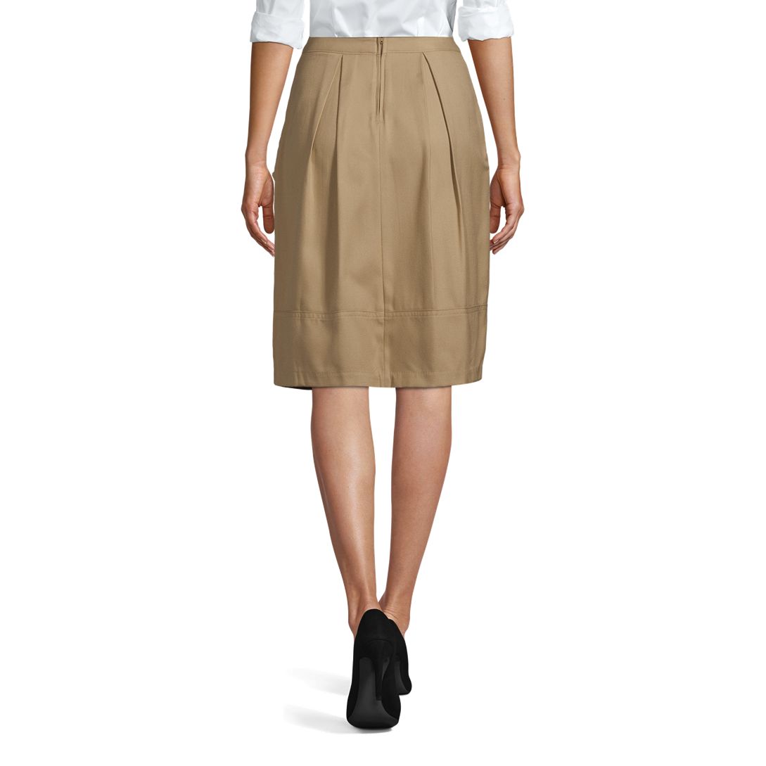 School Uniform Girls Solid Pleated Skort Top of Knee