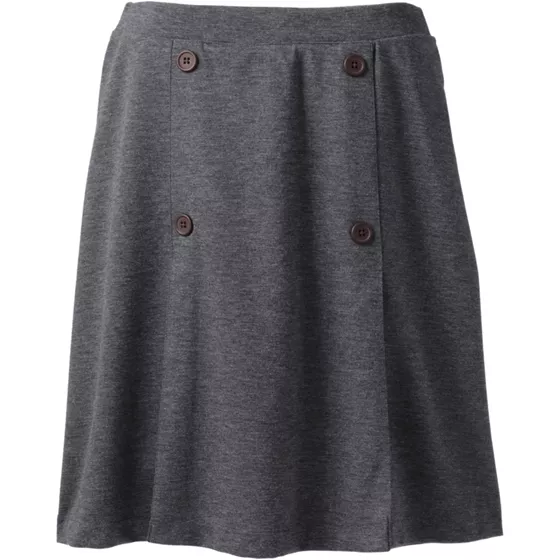 Women's Ponte Button Front Skort Above the Knee - primary