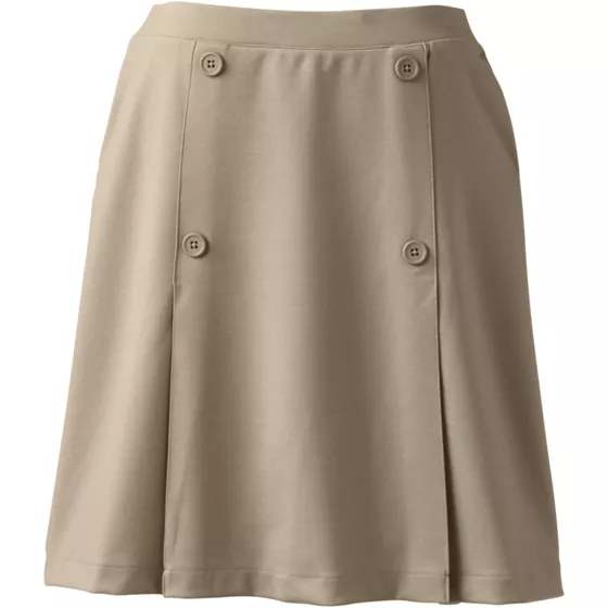 Women's Ponte Button Front Skort Above the Knee - primary