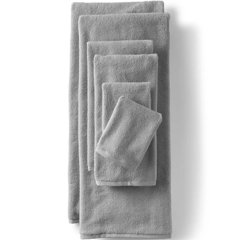 Quick-Dry Cotton 6-Piece Bath Towel Set, Front