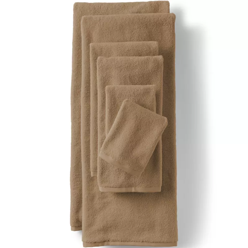 Quick-Dry Cotton 6-Piece Bath Towel Set, Front