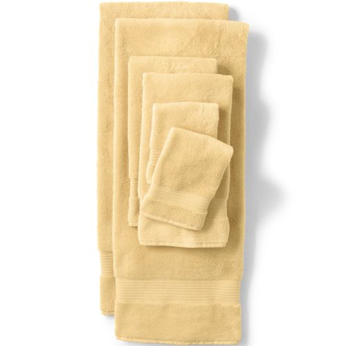 Better Homes & Gardens American Made Bath Collection - Single Hand Towel, Solid Yellow