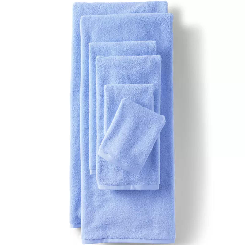 Quick-Dry Cotton 6-Piece Bath Towel Set, Front