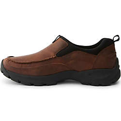 School Uniform Men's All Weather Suede Leather Slip On Moc Shoes, alternative image