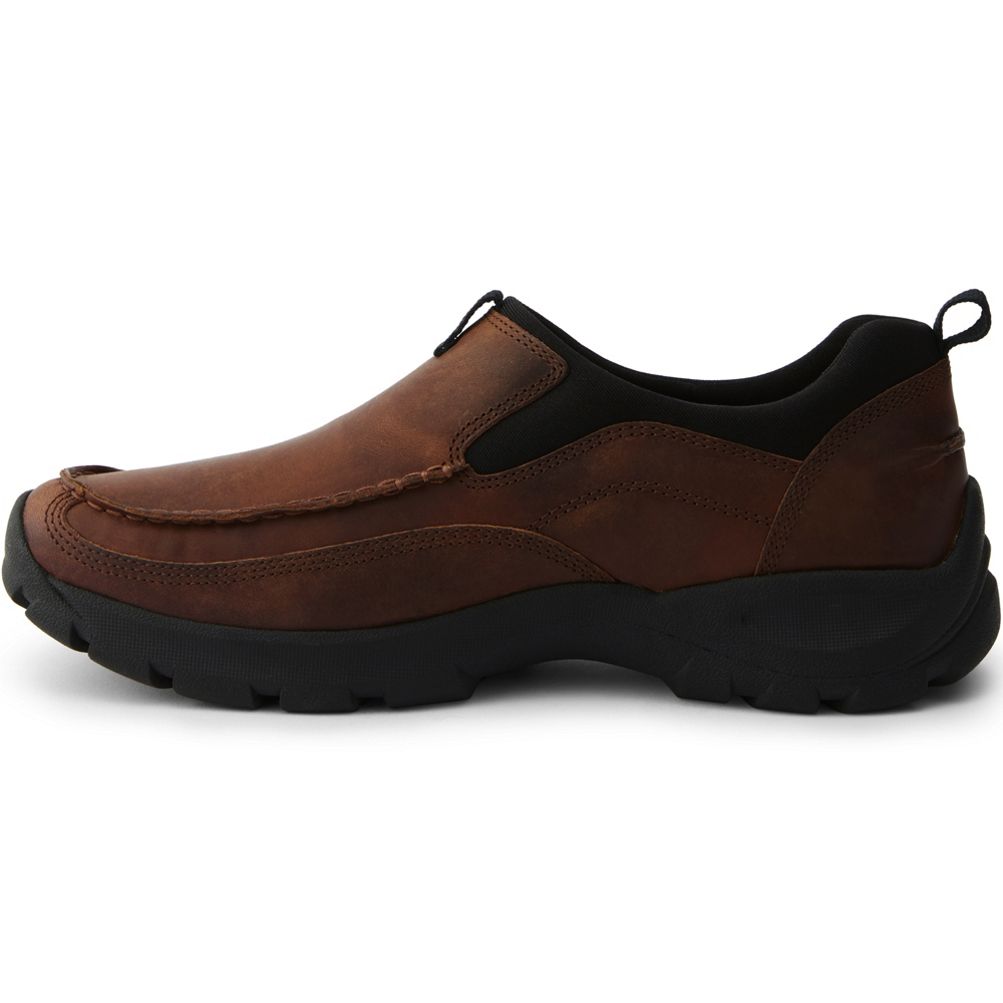 Men's All Weather Suede Leather Slip On Moc Shoes