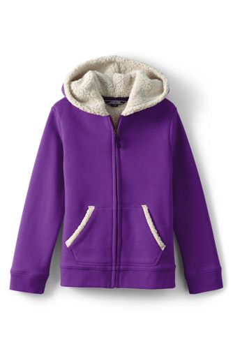 lands end fleece hoodie