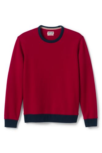 lands end crew neck sweatshirt