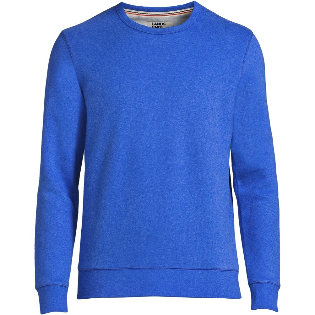 Lands' End Serious Sweats Crewneck Long Sleeve Sweatshirt Tunic in Blue