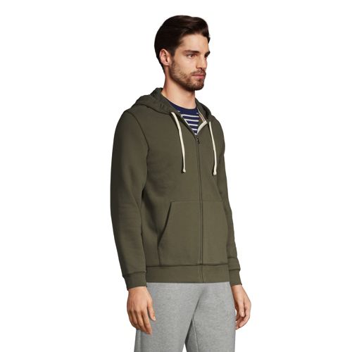Men's Classic Solid Color Hoodie Outdoor Sports Long Sleeve Pullover Fashion Round Neck Sweatshirt with Multi Pockets 