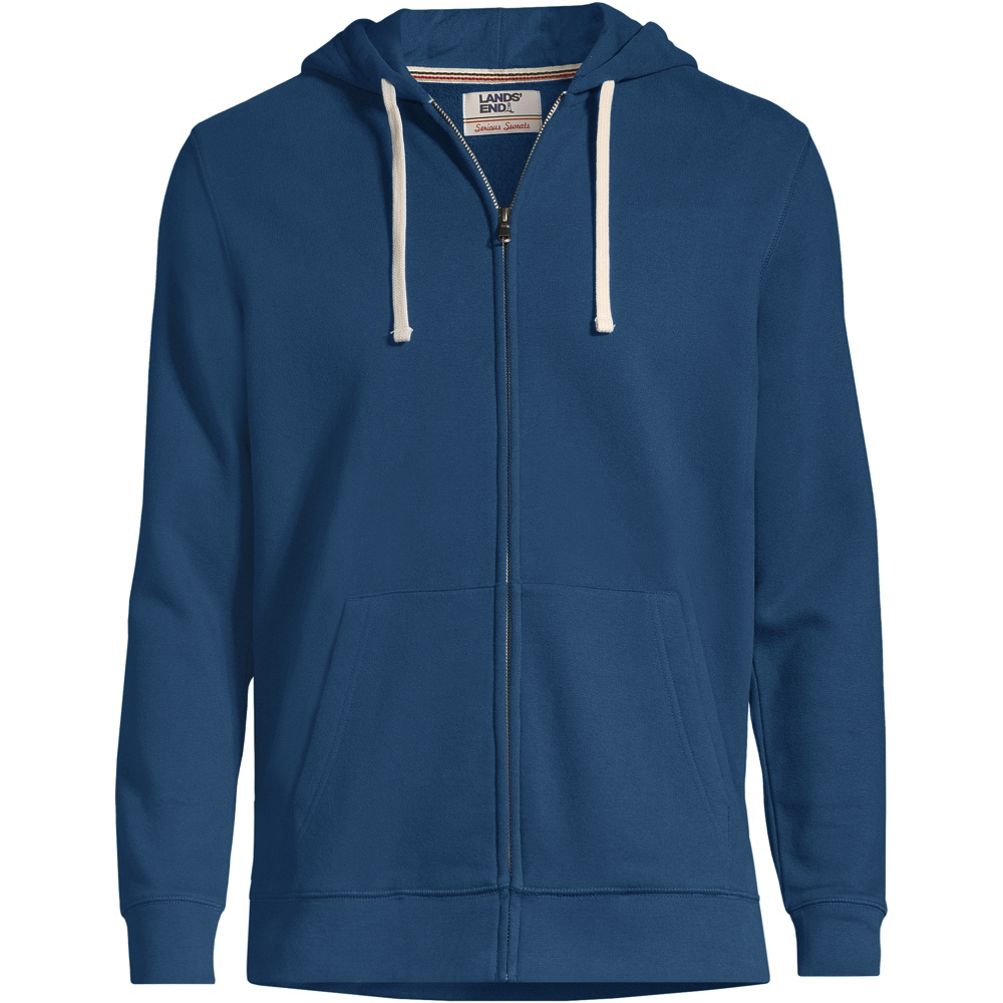 Men s Serious Sweats Full Zip Hoodie Lands End