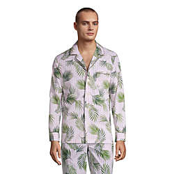 Men's Poplin Pajama Shirt, Front