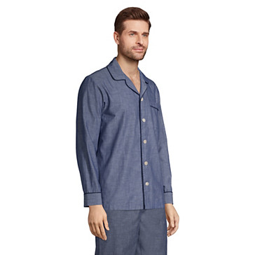 Pyjamahemd aus Baumwolltuch für Herren, Classic Fit image number 2