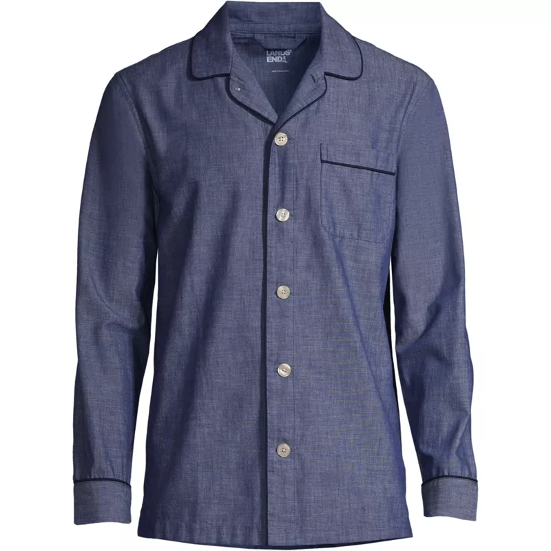 Men's Essential Pajama Shirt, Front