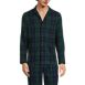 Men's Tall Classic Fit Flannel Pajama Shirt, Front