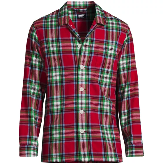 Men's Flannel Pajama Shirt - primary