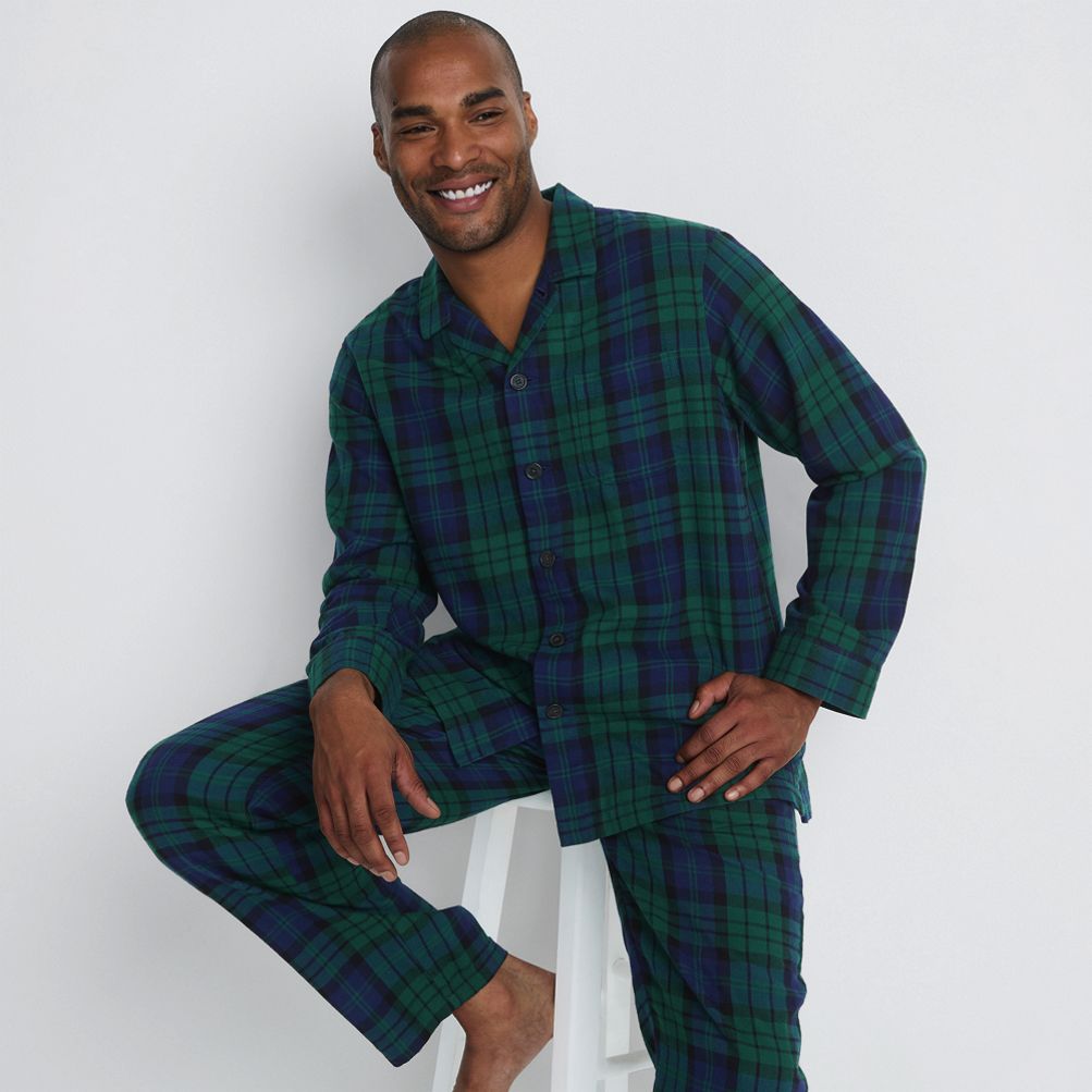 Plaid pj shirt sale