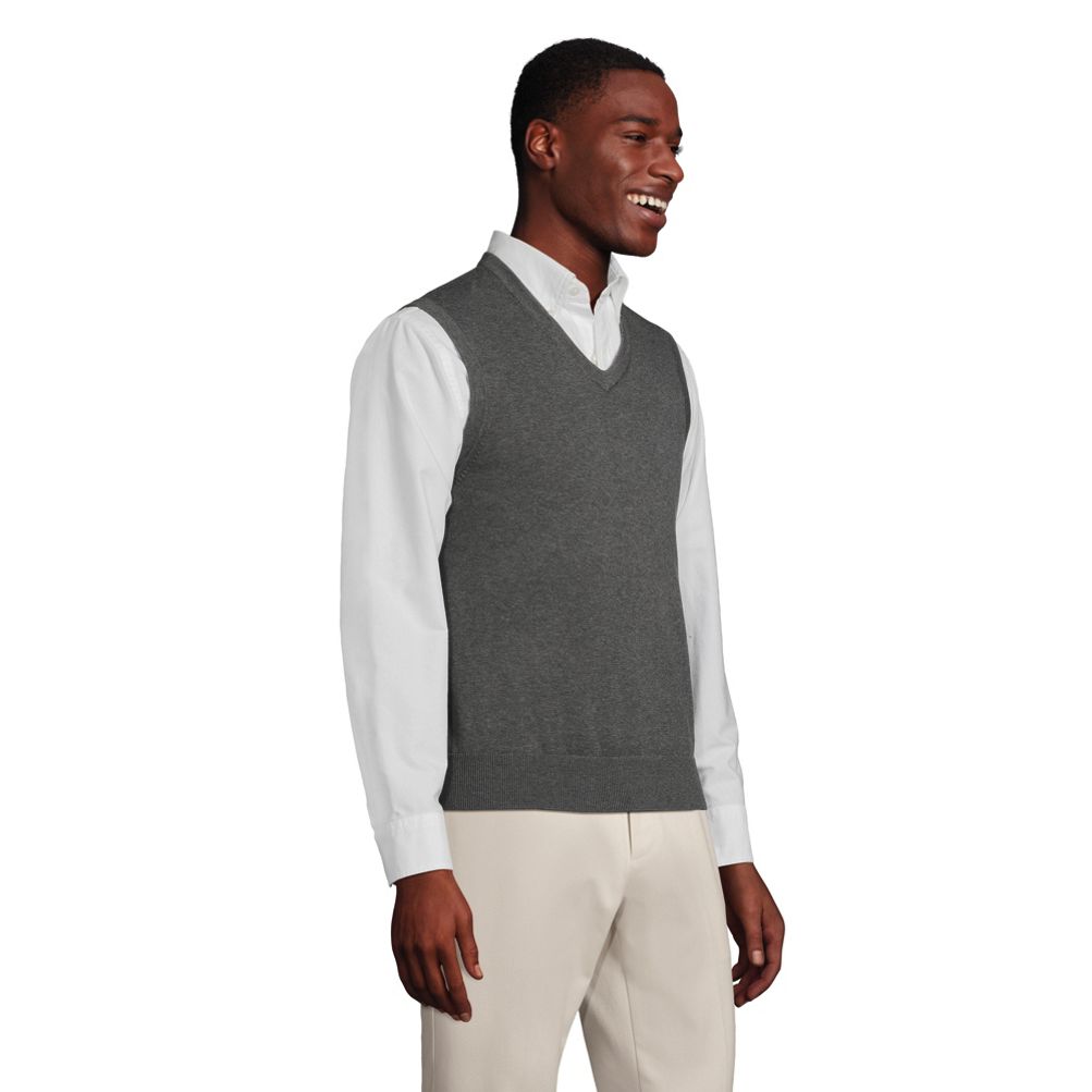Men's Fine Gauge Supima Cotton Sweater Vest
