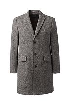 Lands' End Abraham Moon Wool Peak Lapel Topcoat 463801