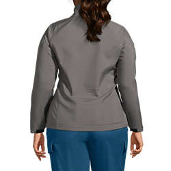 Women's Plus Size Soft Shell Fleece Jacket, Back