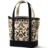 Medium Print 5 Pocket Zip Top Canvas Tote Bag, Back
