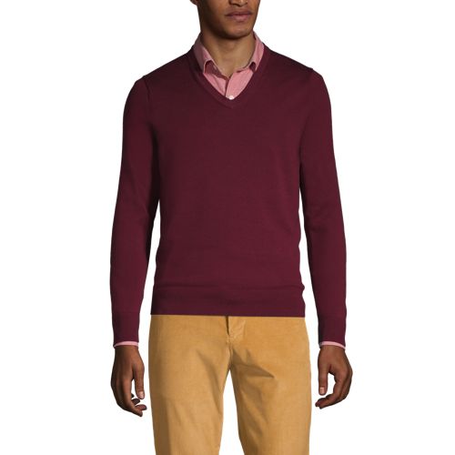 Supima V-Pullover, Classic Fit image number 0