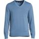 Men's Big Fine Gauge Supima Cotton V-neck Sweater, Front