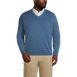 Men's Big Fine Gauge Supima Cotton V-neck Sweater, Front