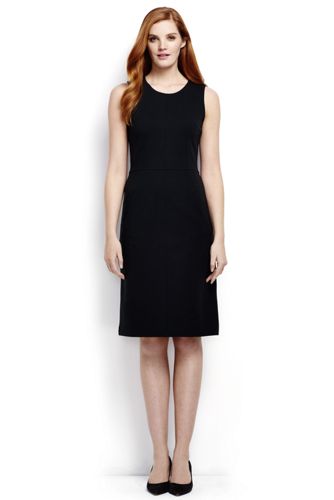 Women's Welt Pocket Plain Shift Dress | Lands' End