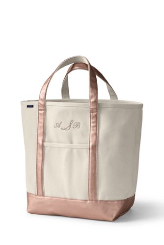 rose gold large tote bag