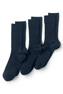 Men's Ribbed Dress Socks - 3-pack